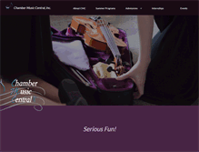 Tablet Screenshot of chambermusiccentral.org